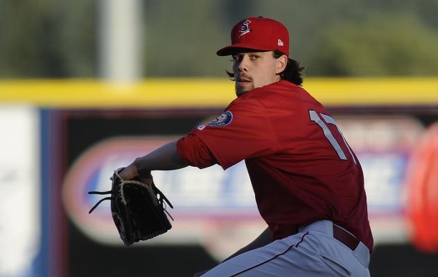 Spokane Indians pitcher Ryan Dease
