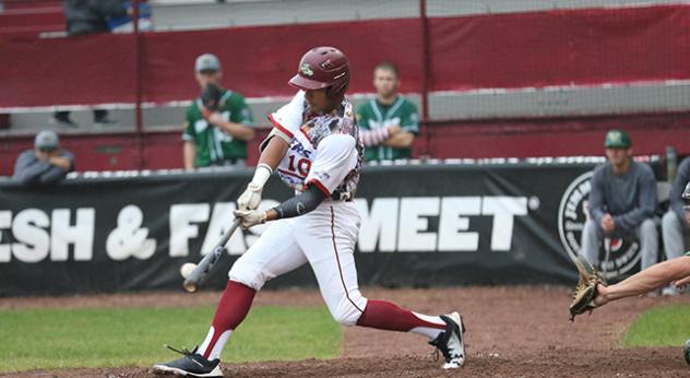 Wisconsin Rapids Rafters swing away