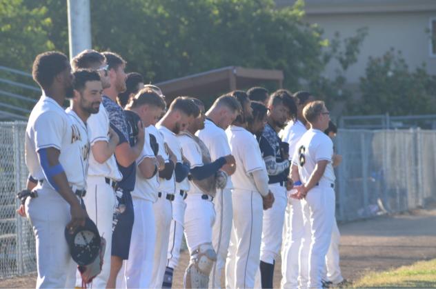 Vallejo Admirals stand at attention