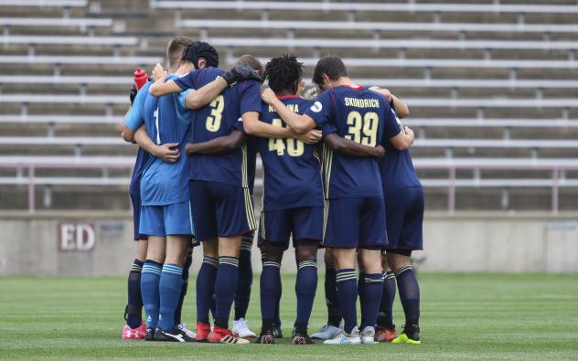Bethlehem Steel FC huddle