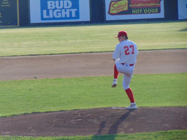 Geneva Red Wings pitcher Jack Collins