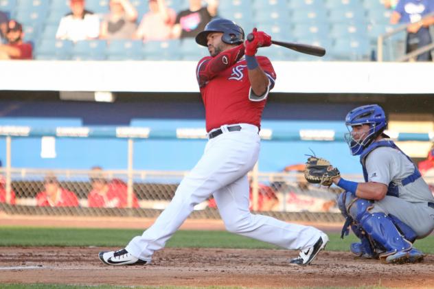 Chris Dominguez of the Syracuse Chiefs went 4-for-4 with two runs and three RBIs Saturday night