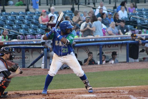 Dennicher Carrasco of the Lexington Legends