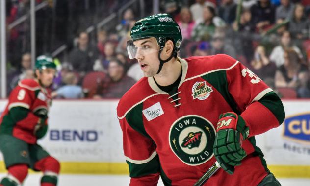 Kurtis Gabriel skates with the Iowa Wild