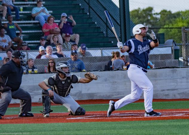 Brazos Valley Bombers at the plate against the Texas Marshals
