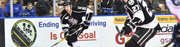 Zac Lynch with the Manchester Monarchs