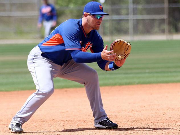 iB/3B Matt Oberste with the New York Mets