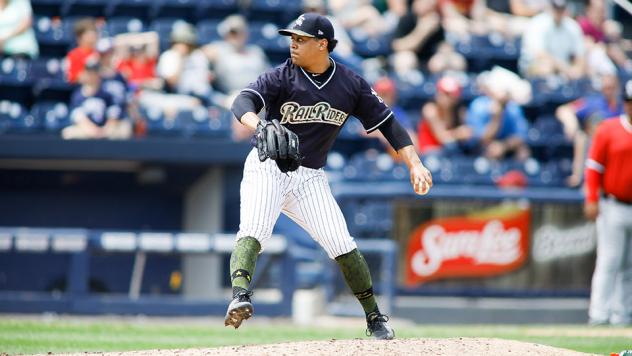 Scranton/Wilkes-Barre RailRiders pitcher Justus Sheffield