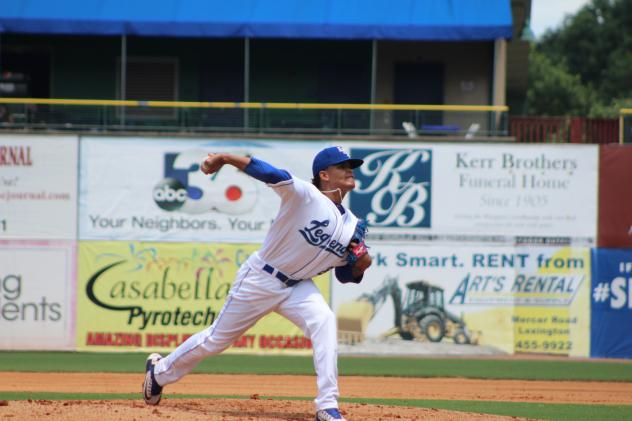 Lexington Legends pitcher Yefri Del Rosario