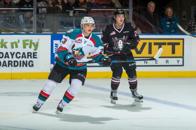 Forward Colum McGauley with the Kelowna Rockets