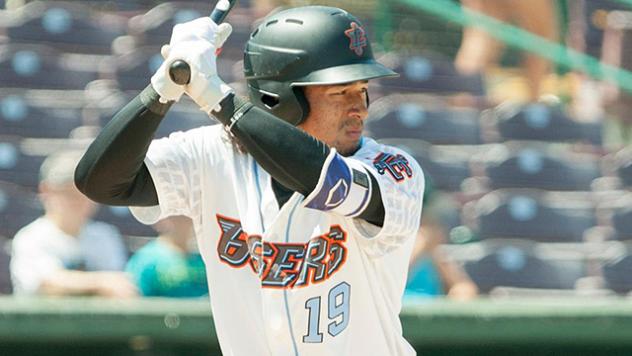 Second baseman Jahmai Jones with the Inland Empire 66ers