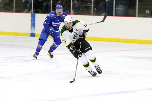 Forward Tanner Froese with St. Norbert College