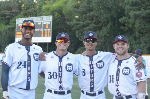 High Point-Thomasville HiToms All-Stars Manuel Lopez, Austin Pharr, Myles Christian and Zach McLean