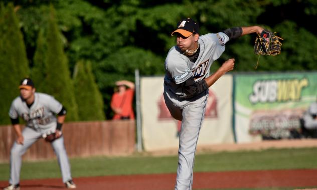 Albany Dutchmen deliver a pitch