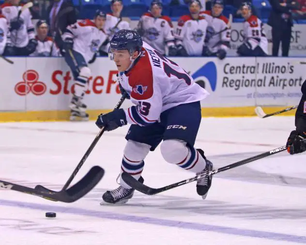 Calen Kiefiuk of the Central Illinois Flying Aces