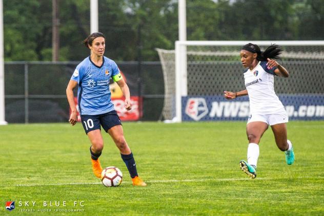 Sky Blue FC midfielder Carli Lloyd vs. the North Carolina Courage