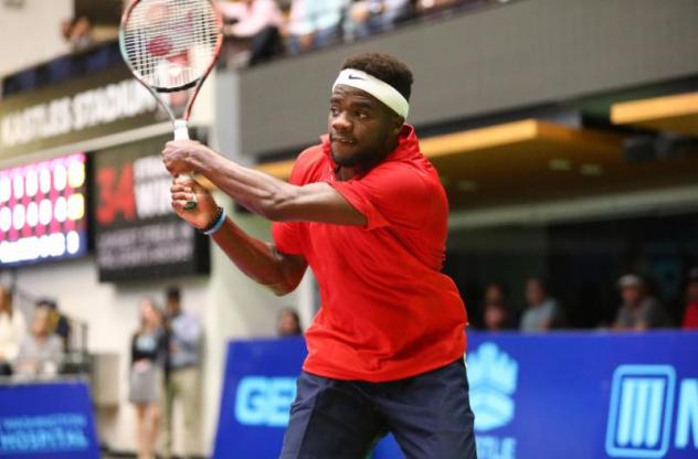 Frances Tiafoe of the Washington Kastles returns a shot