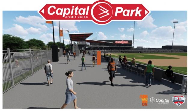 Capital Credit Union Park concourse rendering