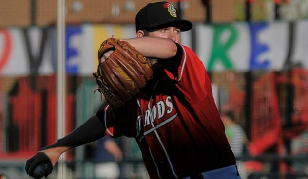 Pitcher Chris Pike with the Bowling Green Hot Rods