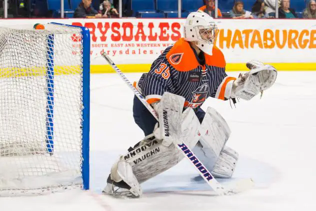 Tulsa Oilers goaltender Devin Williams