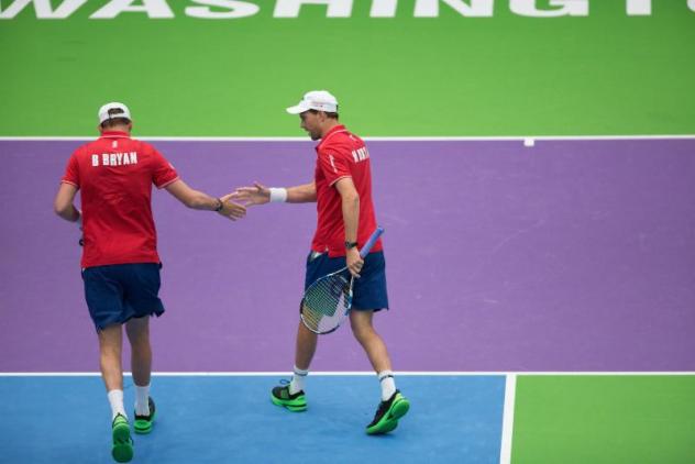 Bob and Mike Bryan of the Washington Kastles