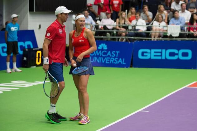 Mike Bryan and Nicole Melichar of the Washington Kastles discuss strategy
