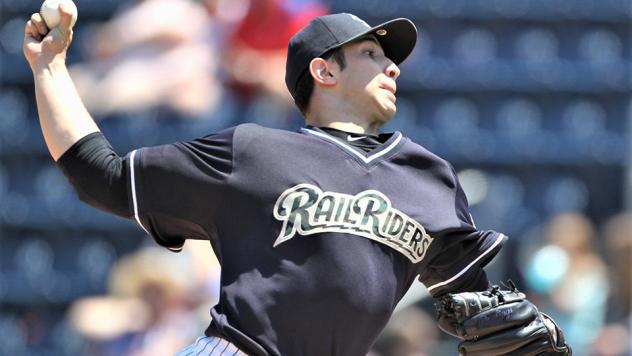 Scranton/Wilkes-Barre RailRiders pitcher Luis Cessa