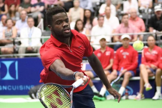 Frances Tiafoe plays in his last match of the season for the Washington Kastles tonight