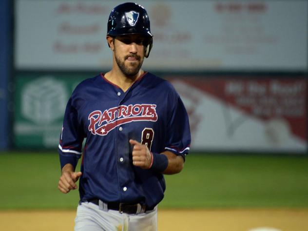 Alfredo Rodriguez of the Somerset Patriots on the basepaths