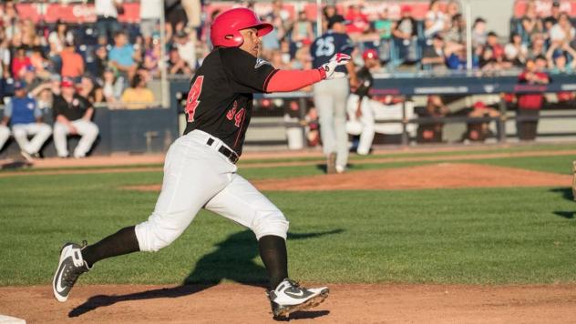 Vancouver Canadians catcher Yorman Rodriguez