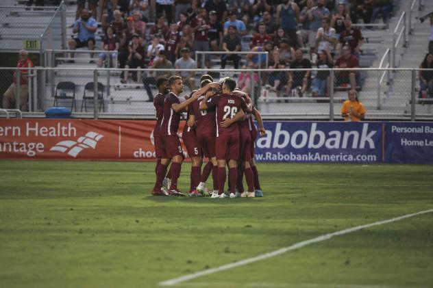 Sacramento Republic FC celebrate vs. OKC Energy FC