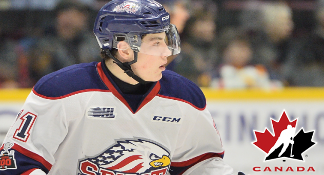 Saginaw Spirit forward Nicholas Porco