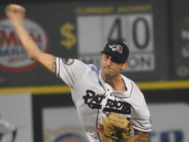 Somerset Patriots pitcher David Kubiak vs. the Southern Maryland Blue Crabs