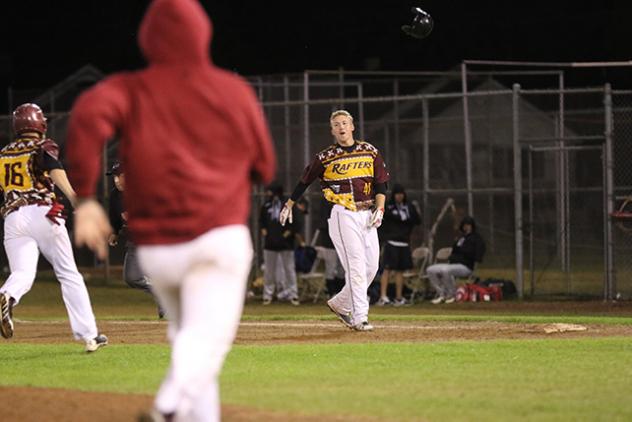 Wisconsin Rapids Rafters react to a walk-off win