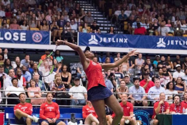 Venus Williams in action for the Washington Kastles