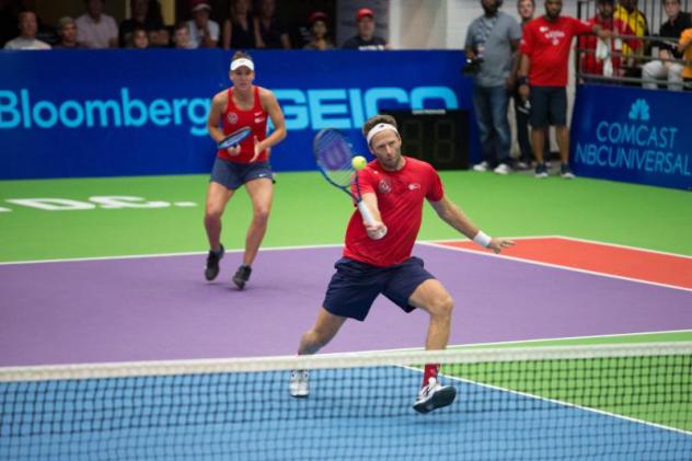 Mixed doubles league leaders Nicole Melichar and Robert Lindstedt of the Washington Kastles