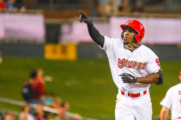 Memphis Redbirds outfielder Adolis Garcia
