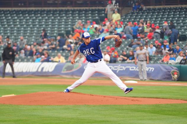 Oklahoma City Dodgers pitcher Brock Stewart