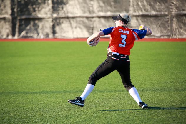 Chicago Bandits right fielder Emily Crane