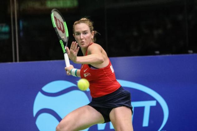 Madison Brengle of the Washington Kastles in a tiebreaker