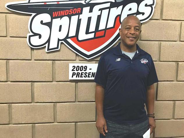 Windsor Spitfires goaltending coach Perry Wilson