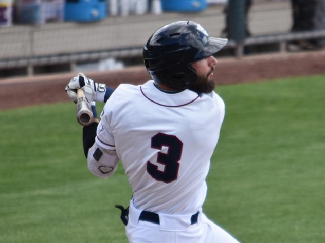 Justin Pacchioli of the Somerset Patriots