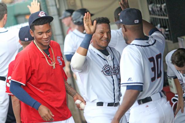 Pedro Severino of the Syracuse Chiefs hit a walk-off sacrifice fly in the 12th inning, part of a two-hit day