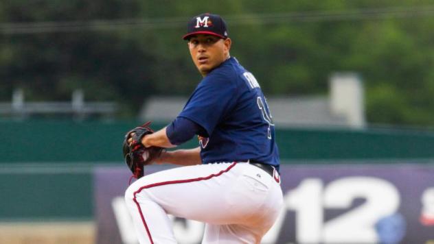Mississippi Braves pitcher Enderson Franco