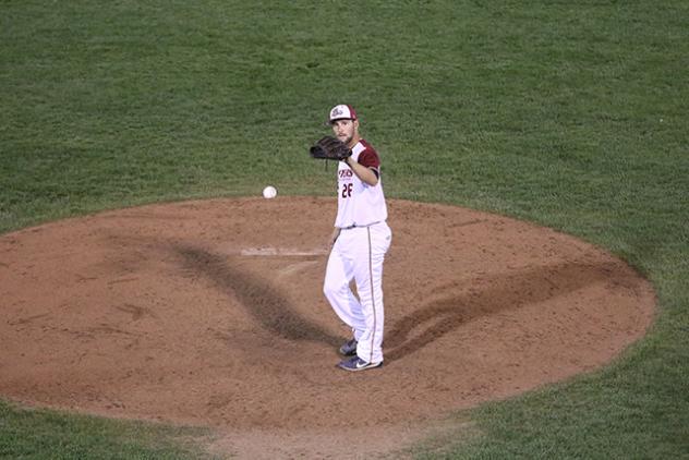 Wisconsin Rapids Rafters on the pitching mound