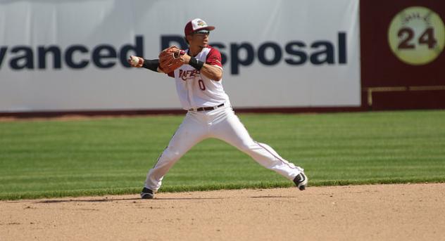 Wisconsin Rapids Rafters make a play in the infield