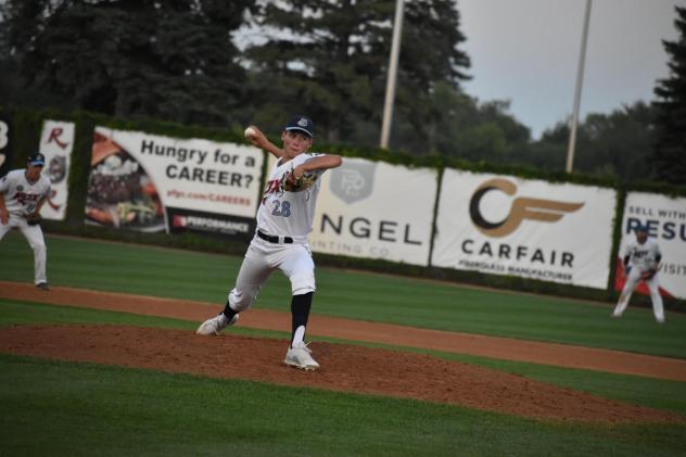 St. Cloud Rox pitcher Will Warren delivers