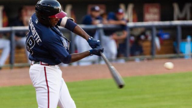 Travis Demeritte of the Mississippi Braves