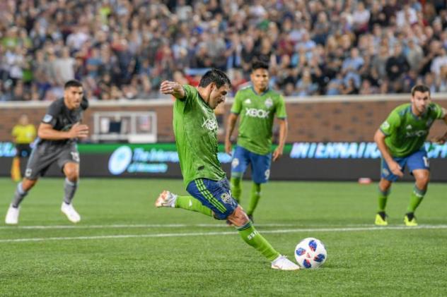 Nico Lodeiro of Seattle Sounders FC