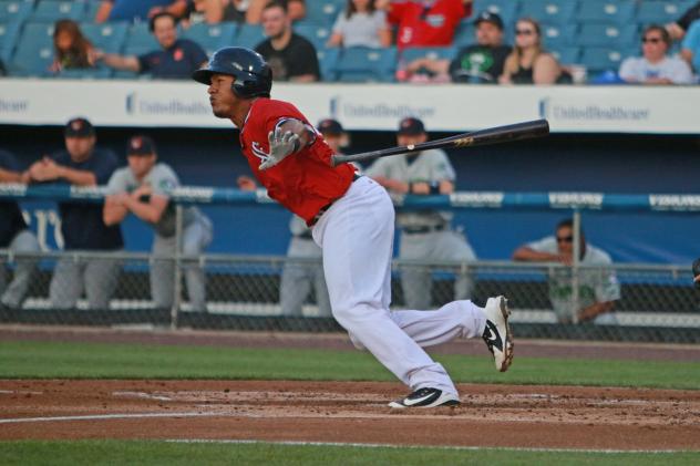 Pedro Severino's eighth-inning home run lifted the Syracuse Chiefs past the Gwinnett Stripers Saturday